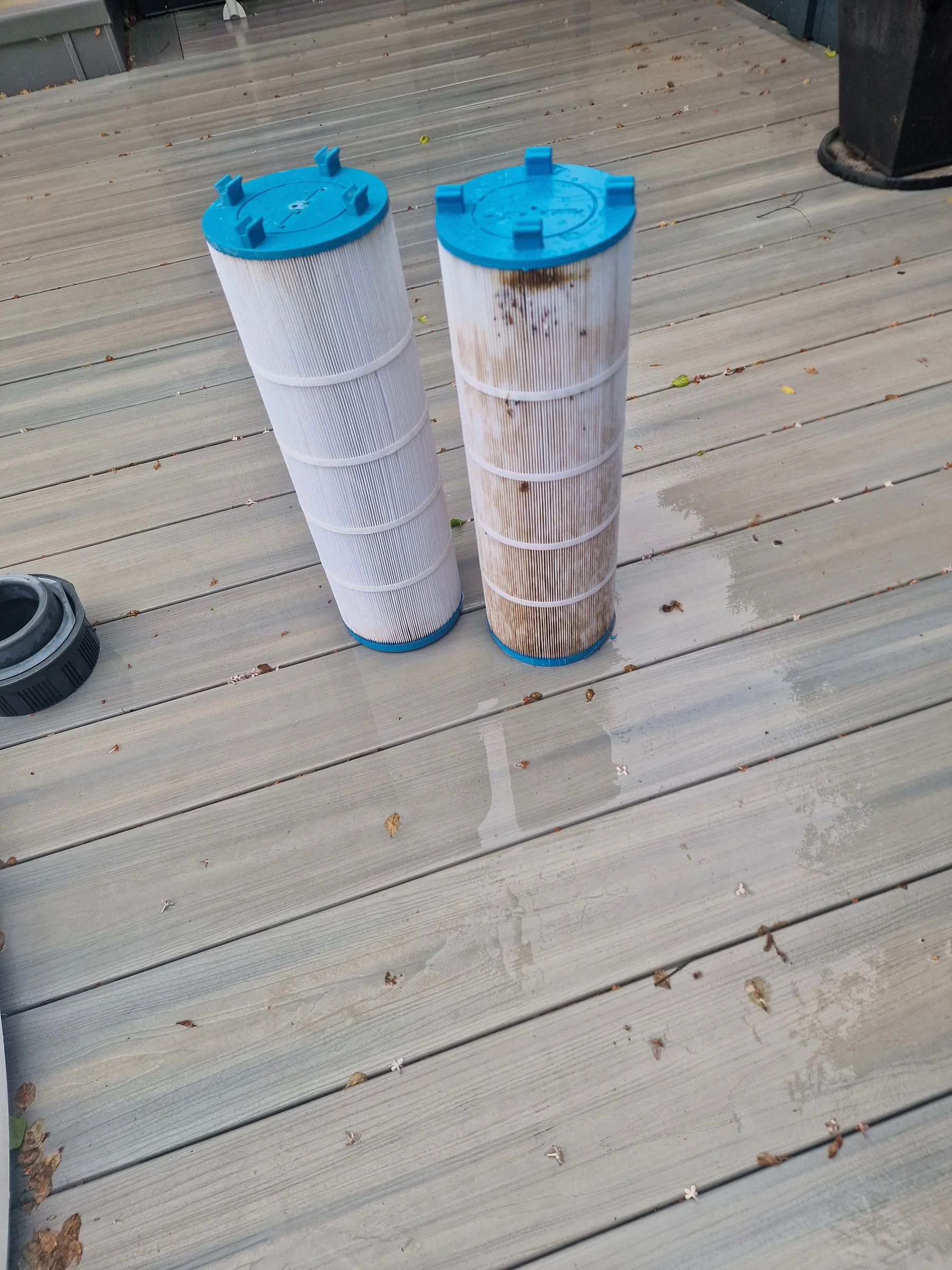 Comparison of clean and dirty filter